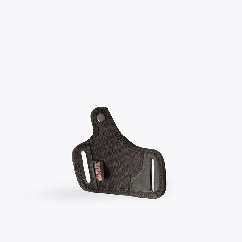 PISTOL HOLSTER LEATHER & FABRIC (BLACK)