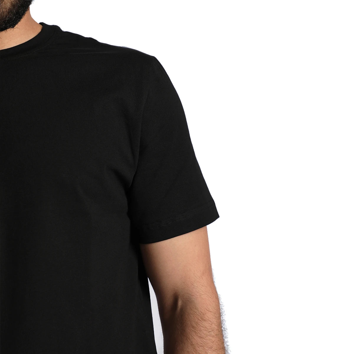 تي شيرت رجالي عادي (أسود)