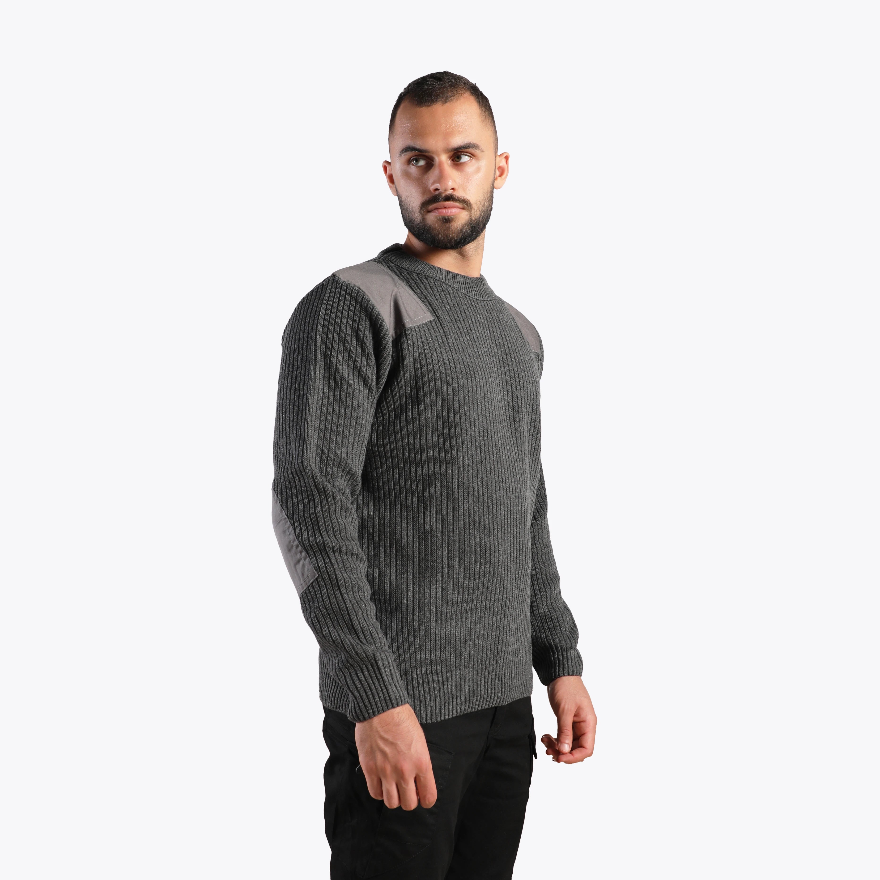 سترة صوفية (رمادي فحمي)