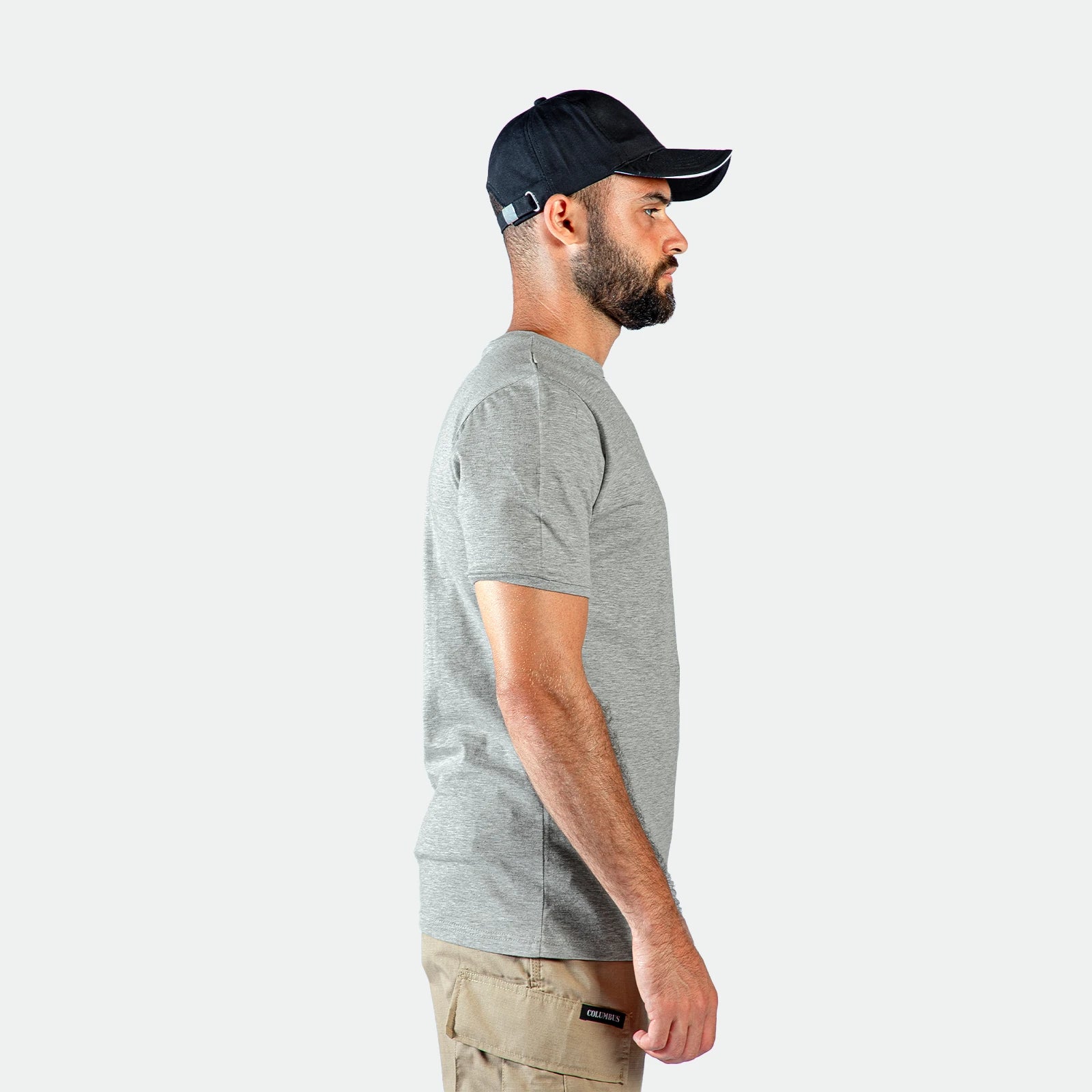 CASUAL SHORT SLEEVE T-SHIRT (GREY)