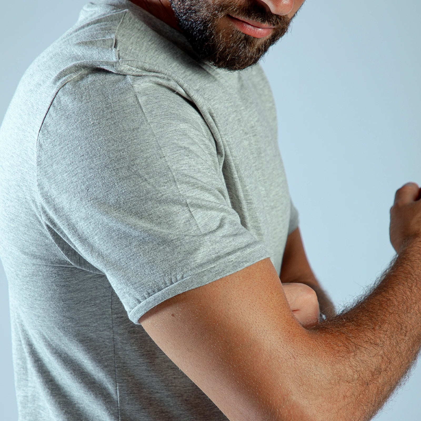 CASUAL SHORT SLEEVE T-SHIRT (GREY)