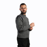 سترة صوفية مضلعة من ستيل جارد (رمادية)