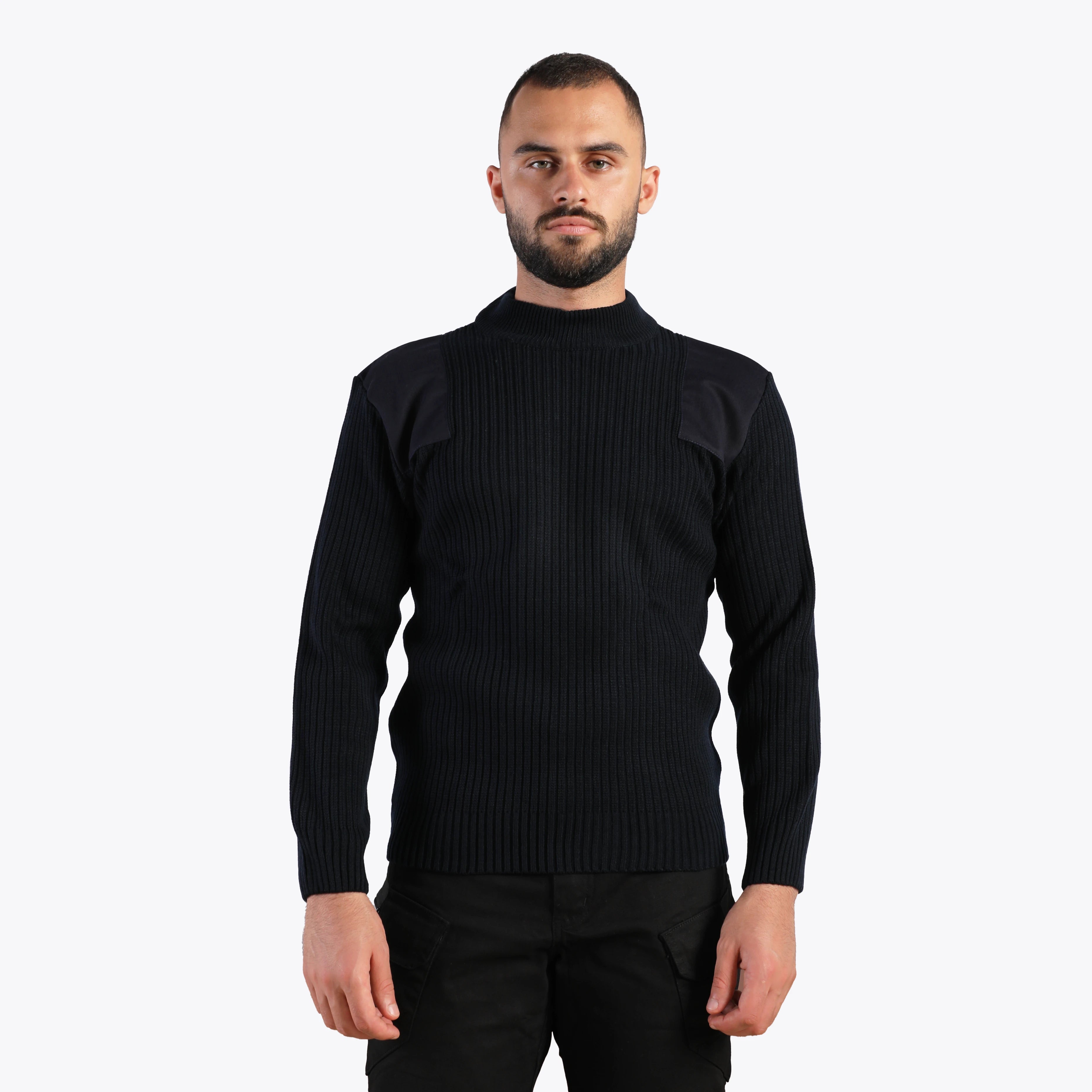 KNIGHT WOOLEN SWEATER (NAVY-BLUE)