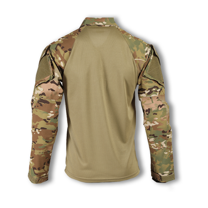 TACTICAL ZIP COMBAT SHIRT (MULTICAM )