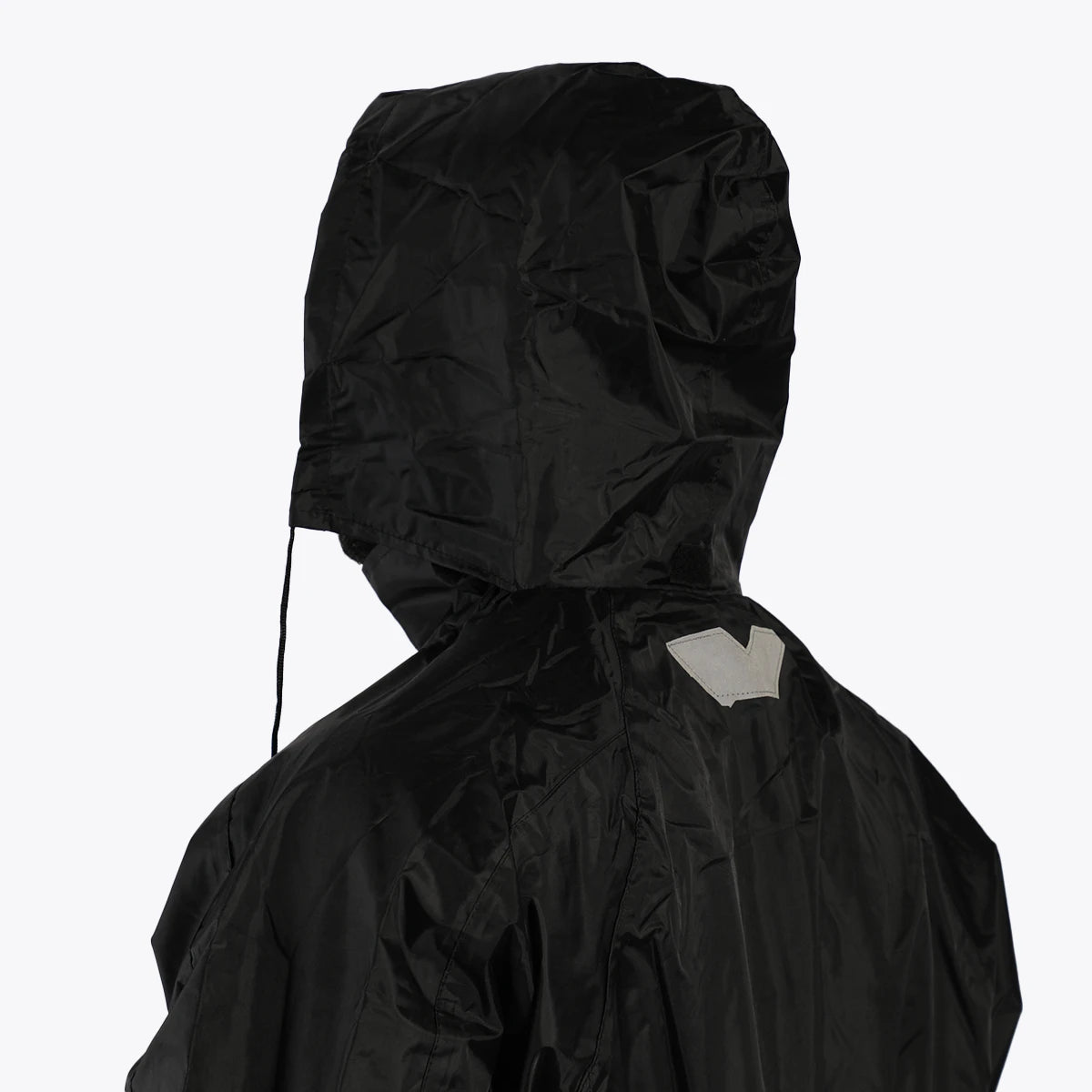 بدلة مطر للدراجات النارية مصنوعة من مادة PVC سوداء فاخرة