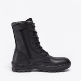 zippered combat boots